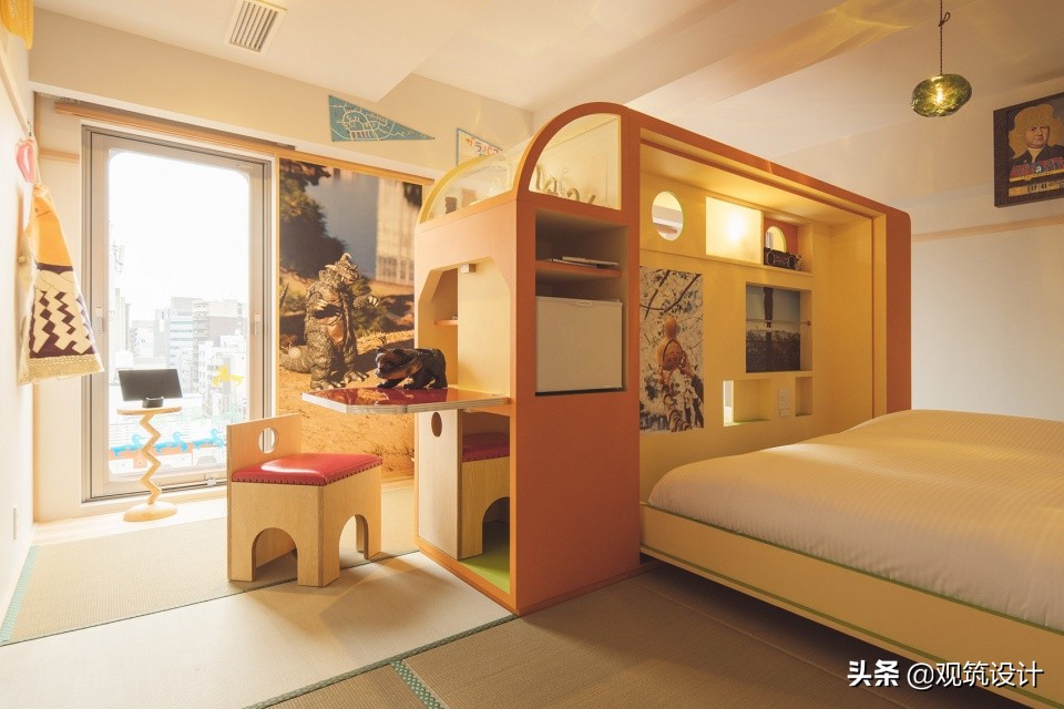 BnAAlterMuseum美术馆酒店，京都，艺术房间与垂直画廊