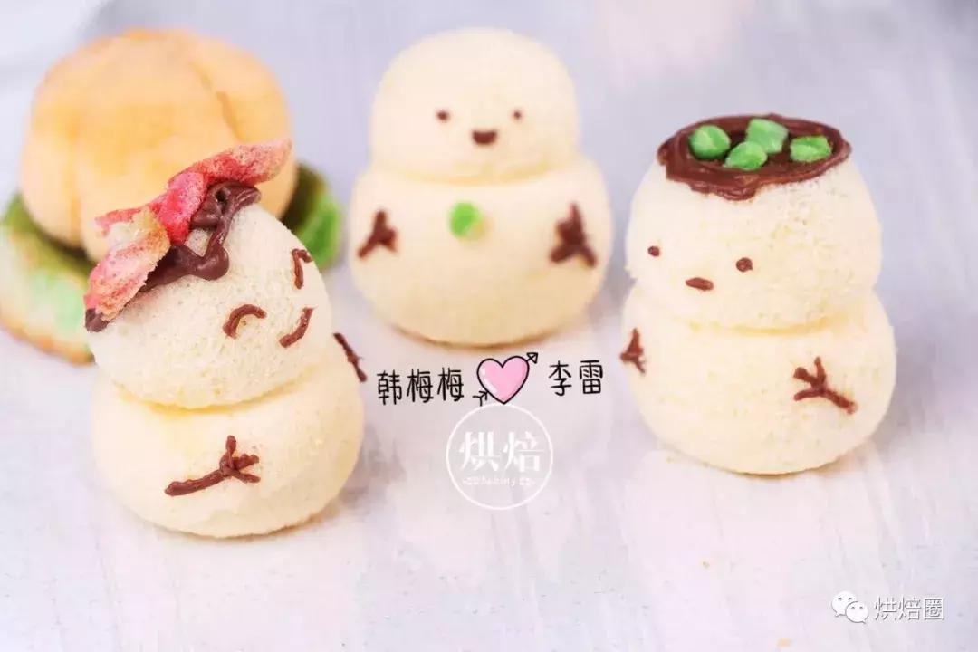 雪人蛋壳戚风,雪人蛋壳戚风教学