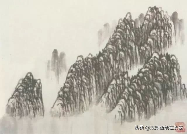 山水画技法山石的基本画法解析,中国山水画技法如何画山石