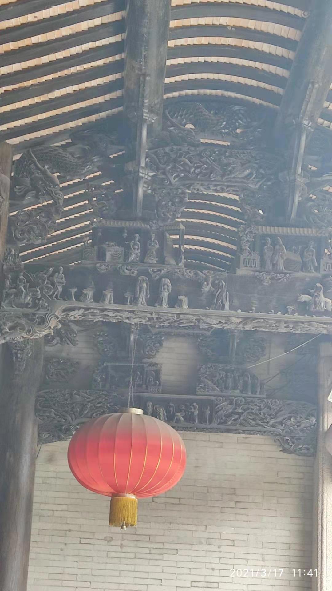 走访“平地黄”,睇大宗祠“花堂”