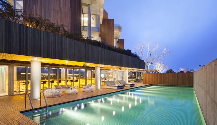 济州岛的贝希泳池别墅,韩国济州岛海景独栋大别墅