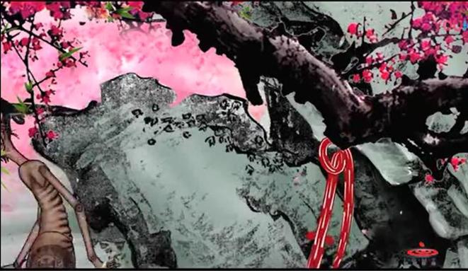 桃花源记国画图片图文,桃花源记水墨画欣赏