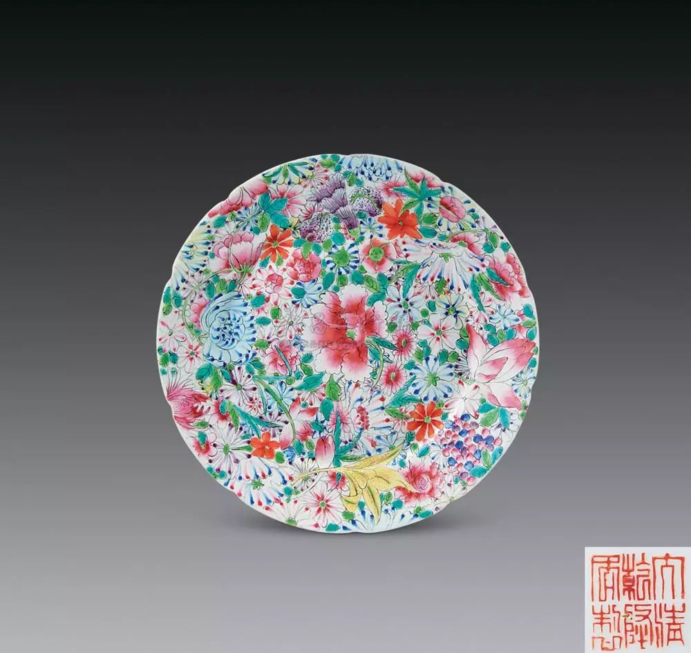 民国粉彩瓷器百花不落地瓶,乾隆粉彩百花不落地瓷器