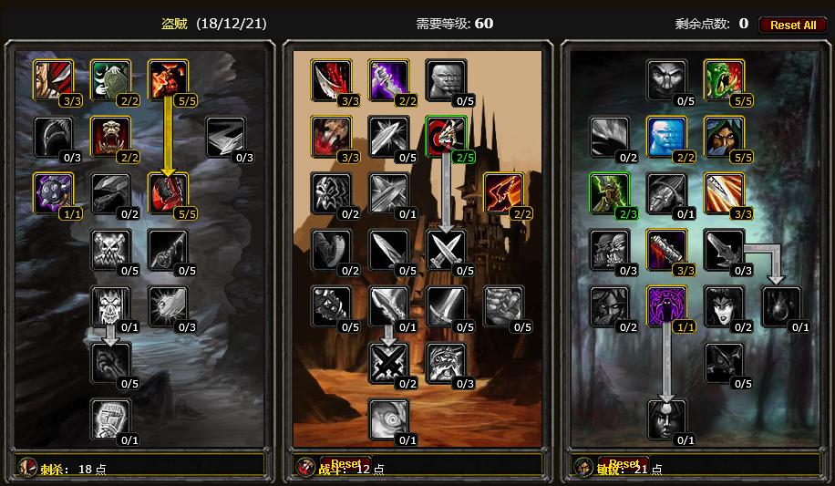 魔兽世界怀旧服盗贼练级天赋,魔兽世界怀旧服盗贼天赋加点