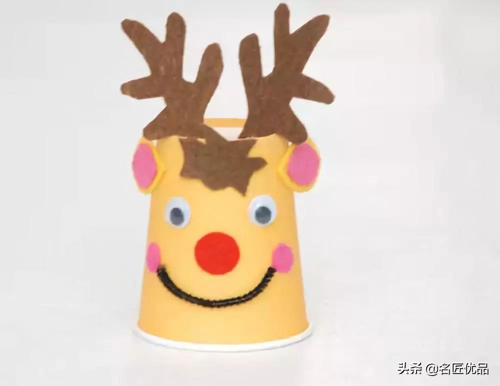 用两个纸杯手工制作纸杯娃娃,纸杯手工制作大全幼儿园手工