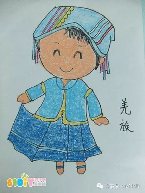 各族儿童简笔画的图片,56民族儿童简笔画大全