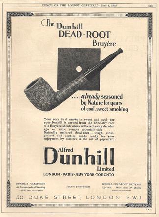 登喜路dr1星烟斗,登喜路烟斗的戳记