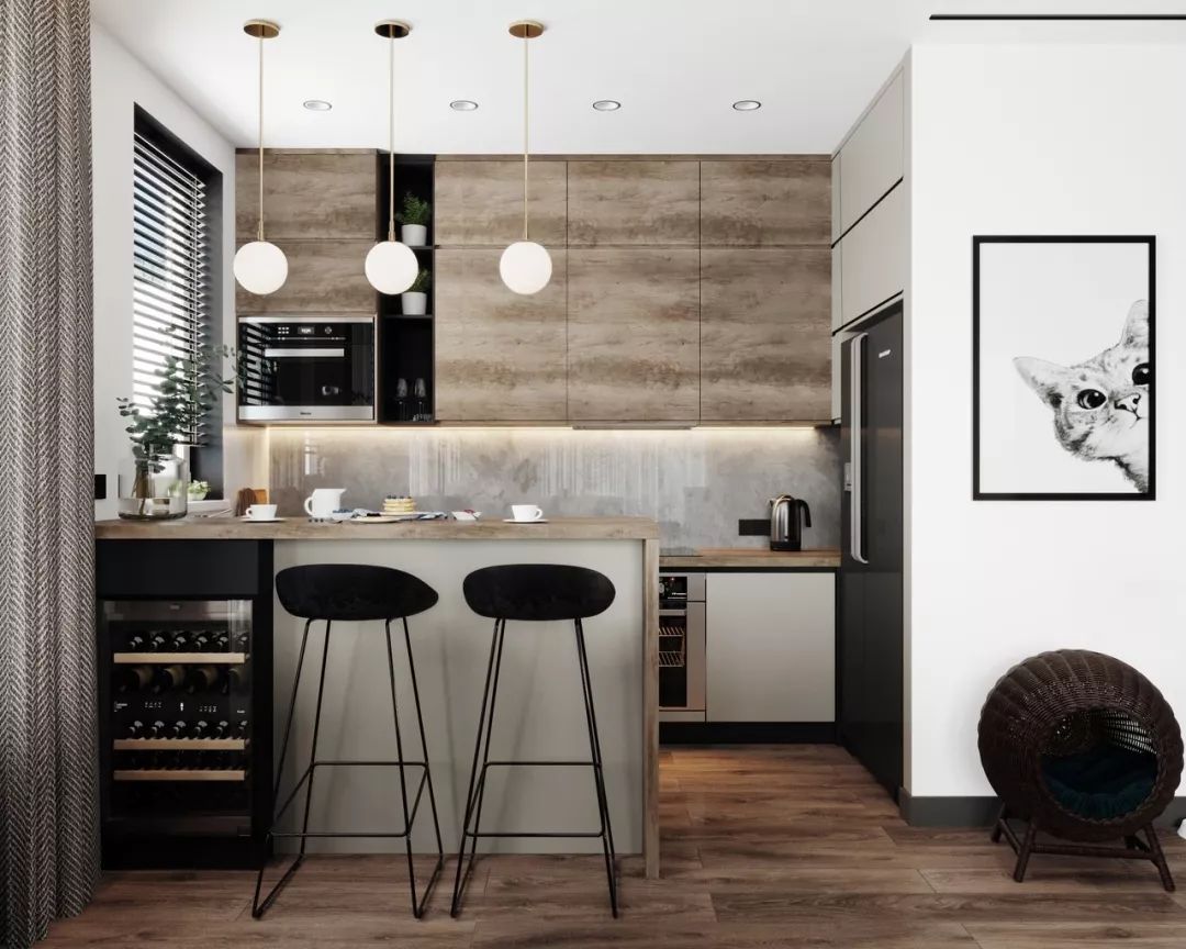 无把手橱柜好看吗,无把手橱柜柜门做法