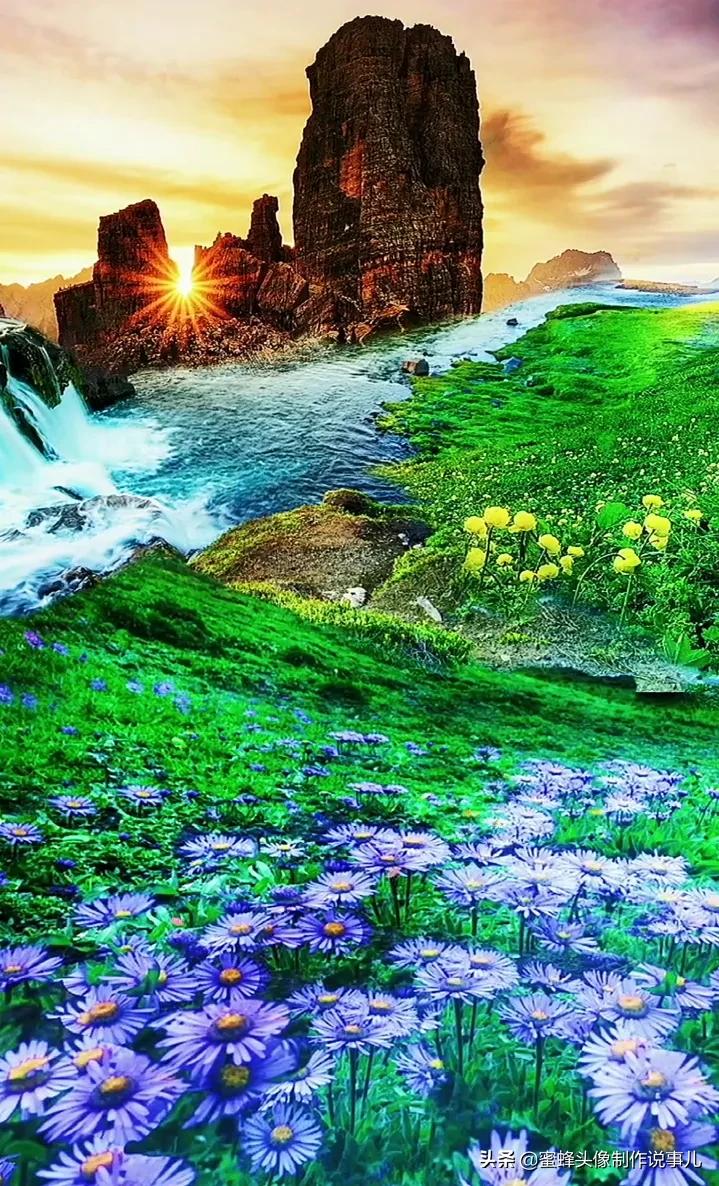 清新养眼青山绿水风景桌面壁纸,壁纸图片蓝天白云青山绿水