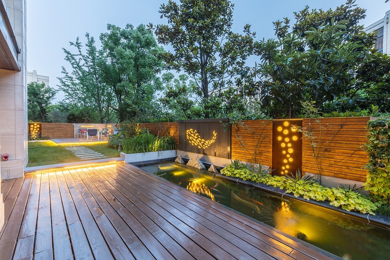 别墅7字型花园设计,12平方别墅露台设计