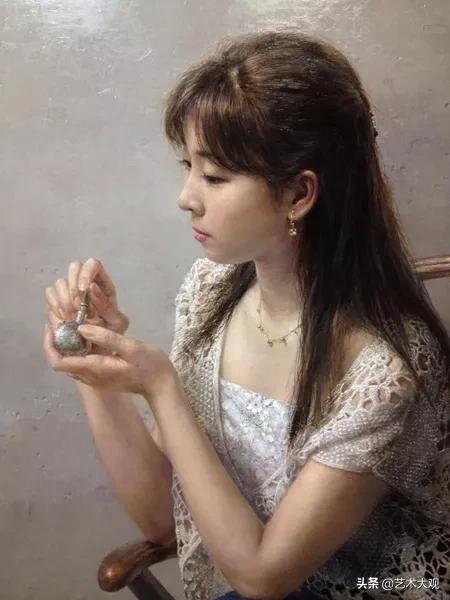 木原和敏人物油画,日本画家超写实人物油画欣赏