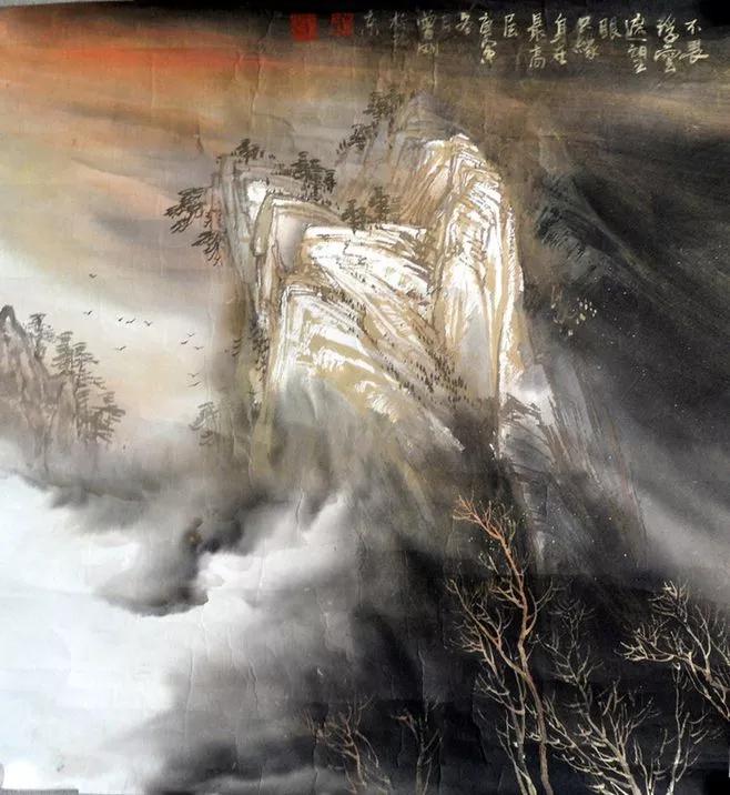 曾刚国画山水技法4,曾刚雪景国画山水画图片