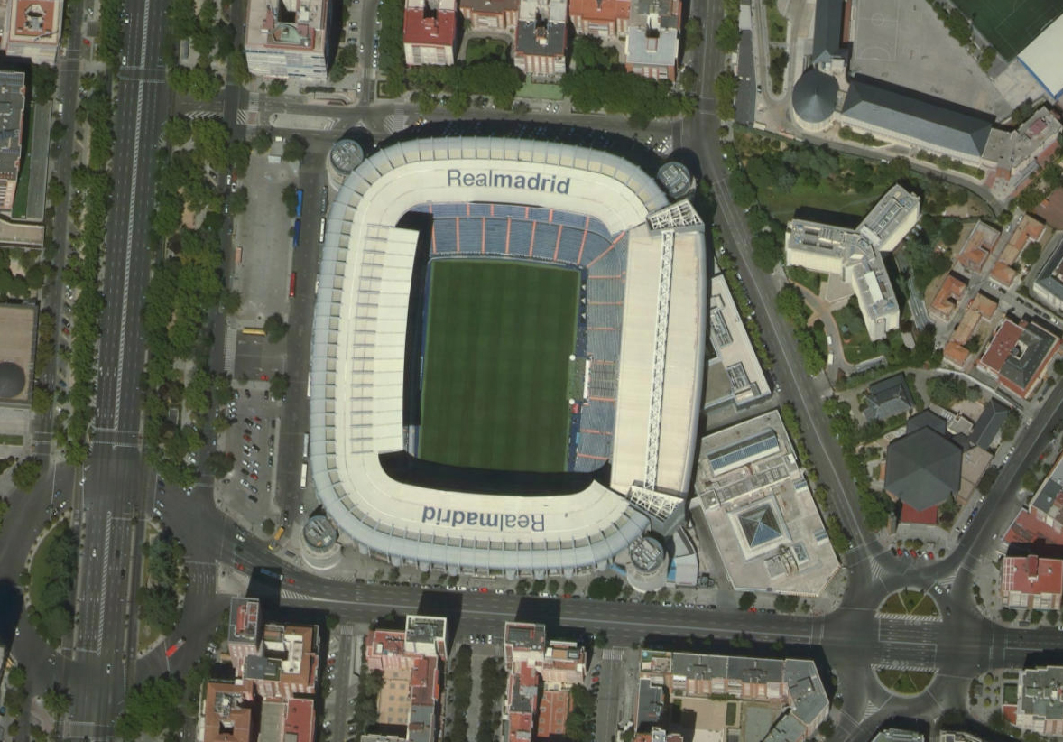 欧洲足联五星球场,卫星航拍欧洲