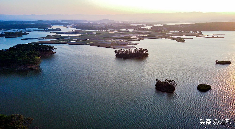 邂逅最美山水田园,春游邂逅一场完美的日落