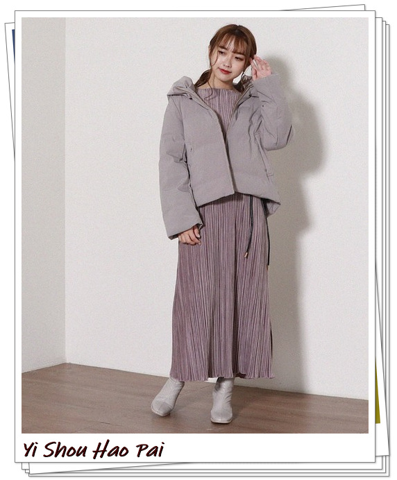 不同版型羽绒服穿搭女,145矮个子短款羽绒服