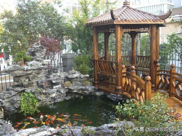 庭院小型假山鱼池造价多少钱建好,私家庭院鱼池假山设计制作方法