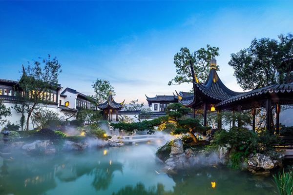 苏州姑苏城外寒山寺好惬意,姑苏城外寒山寺夜半钟声到客船上