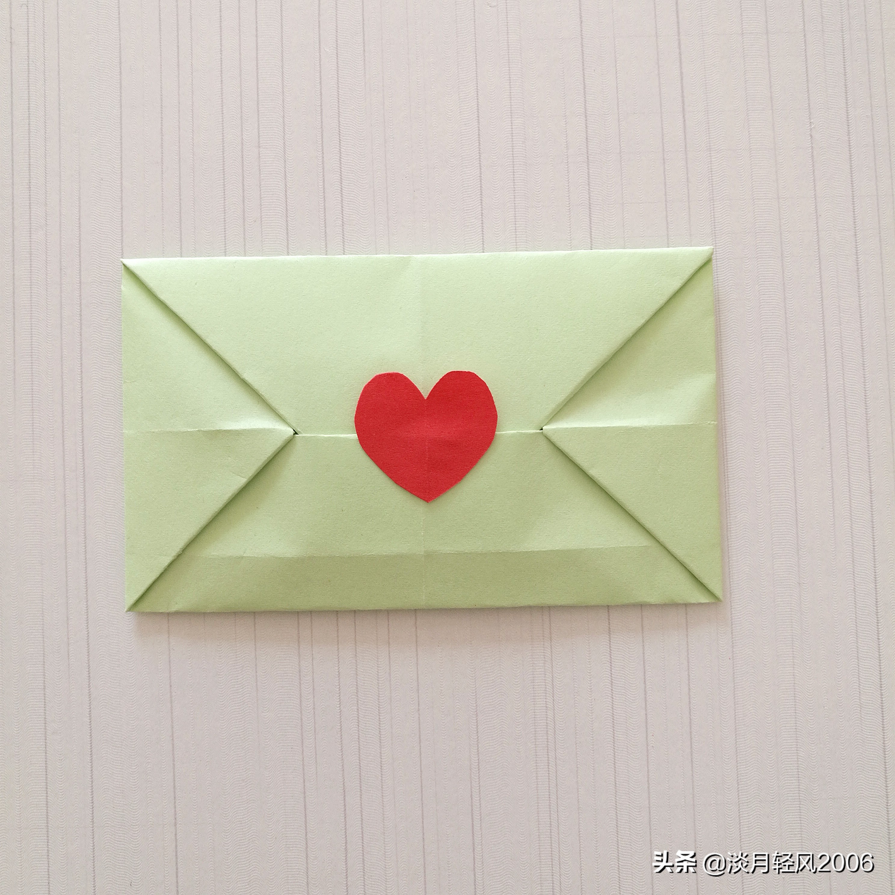 儿童手工折纸简单又美丽信封,用正方形折纸做信封