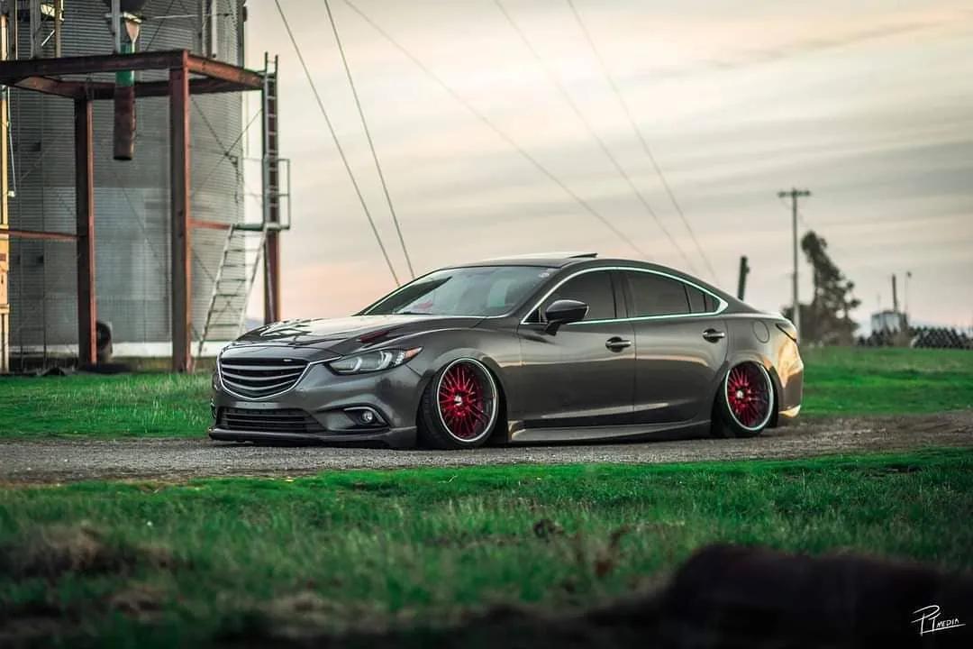 阿特兹轮毂改装案例,马自达阿特兹改装案例