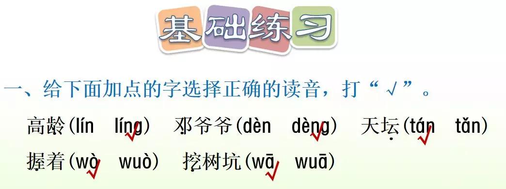 部编版二年级下册语文第4课《*小平邓**爷爷植树》知识点+图文讲解