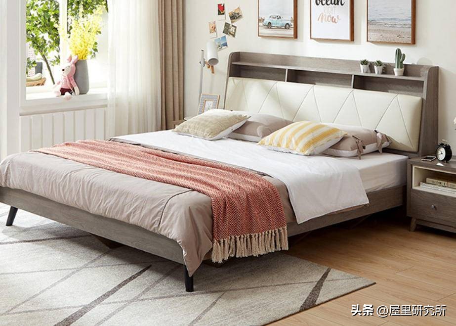 普宁软包床家具,高颜值真皮床