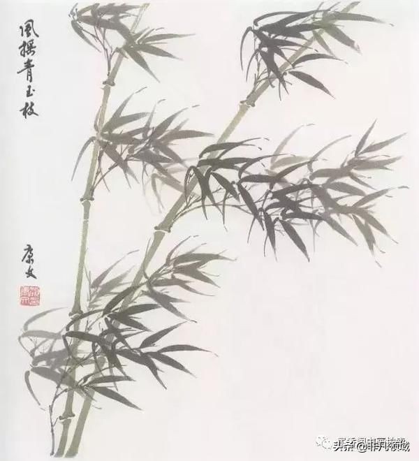 国画教程竹子的写意画法,国画写意竹子画法步骤
