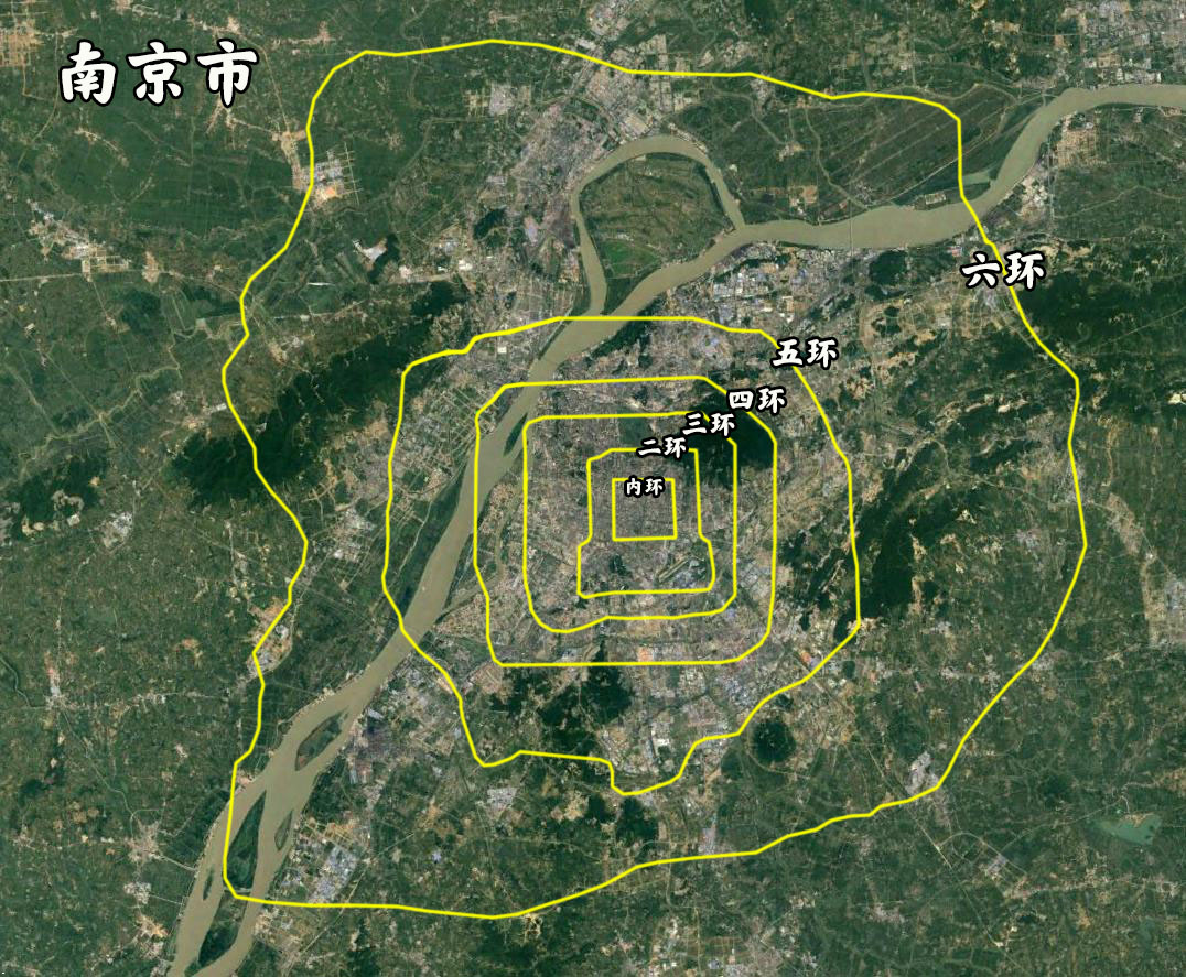 同比例面积城市对比,北京五环图对比各大城市