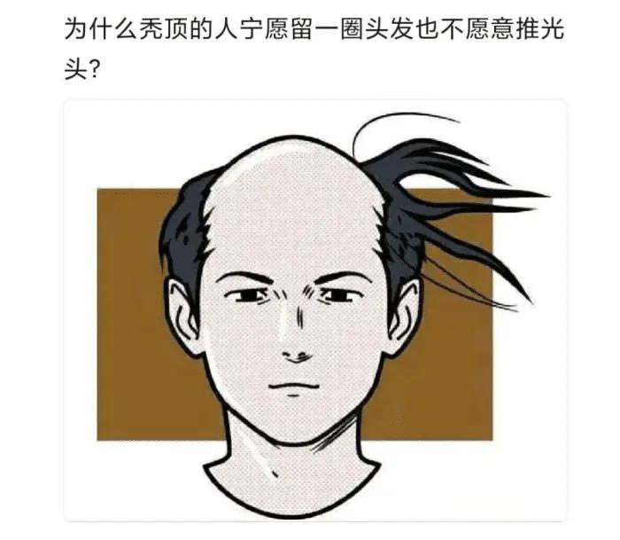 为什么败顶的人不直接剪个光头，评论区笑死你