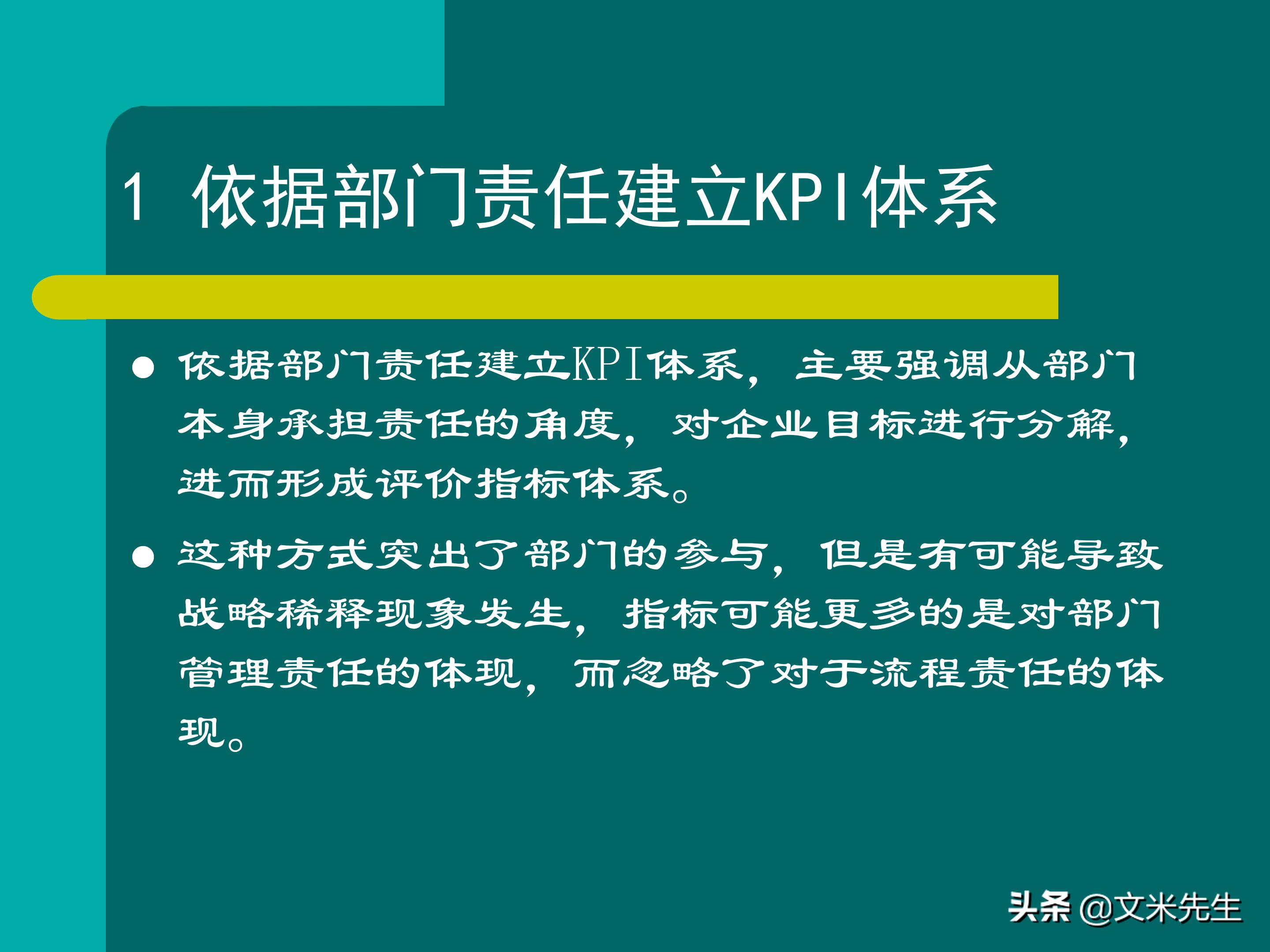 KPI体系建立的三种方式，57页关键绩效指标体系的建立与选择