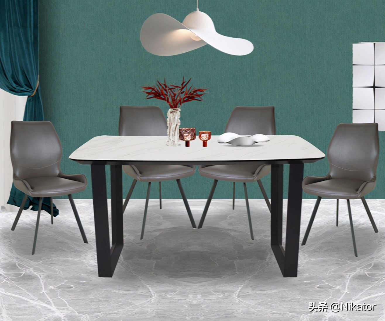 美式装修餐桌用圆的还是方的,餐厅较大餐桌选方的还是圆的好