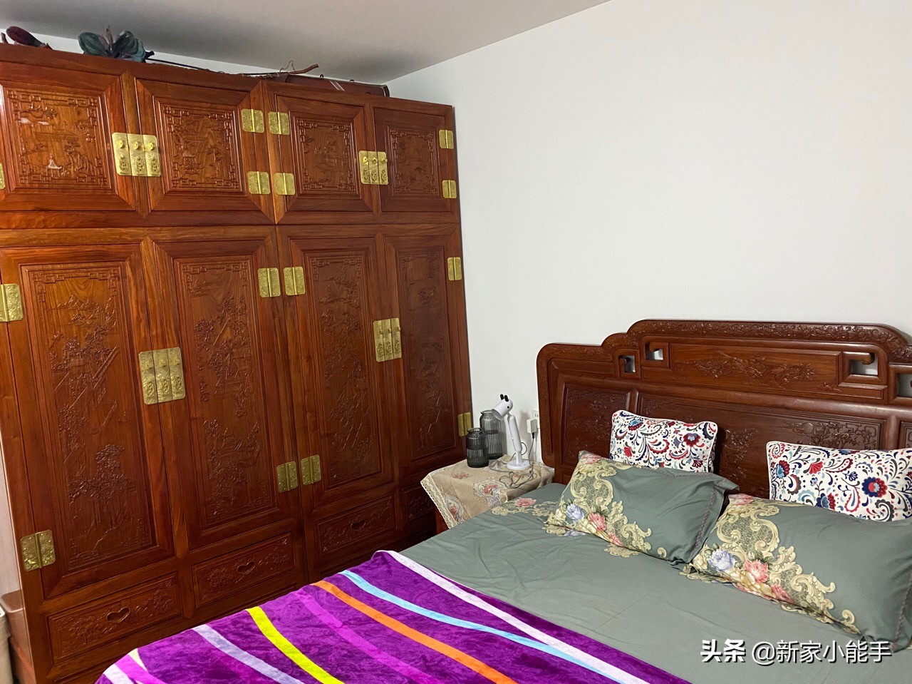 花了一年装修的新中式，效果很漂亮，一家人幸福入住特别高兴