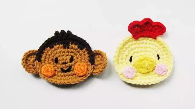 钩针钩的十二生肖图解,十二生肖钩针图解