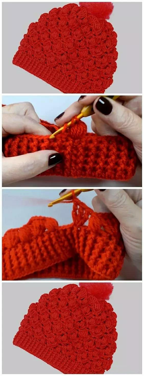 儿童帽子3-6岁毛衣编织图解视频,6-12岁儿童帽子针织教程图解