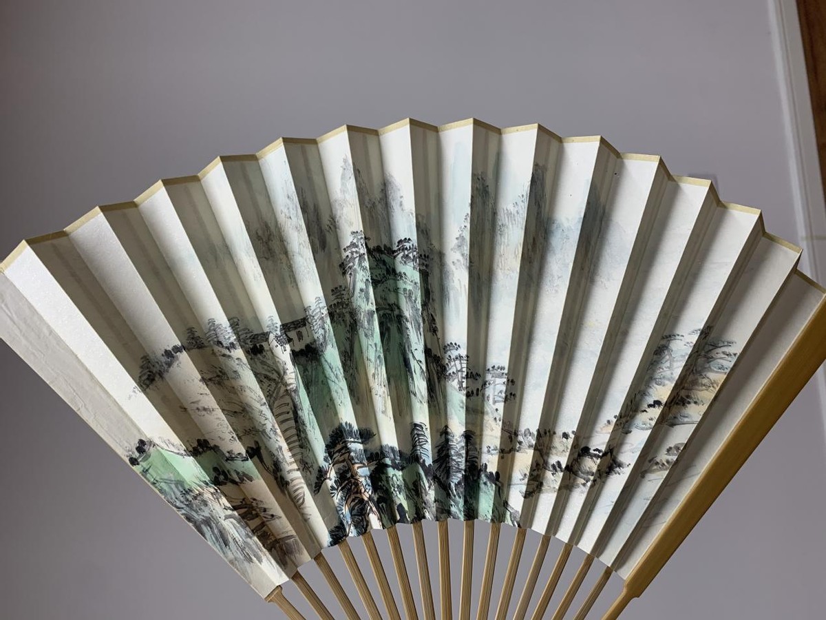 一把古风折扇,天津杨柳青折扇