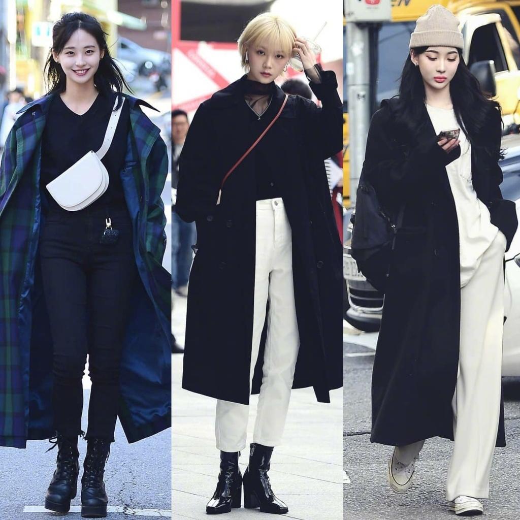 韩国一款女士大衣很火,韩国女明星冬天大衣穿搭