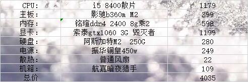 高端的组装电脑主机配置推荐,400元电脑主机最强组装配置清单