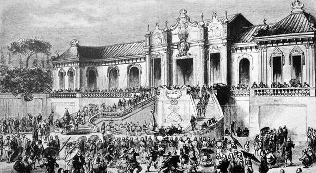 圆明园是怎么被英法联军毁灭的,圆明园变成城堡