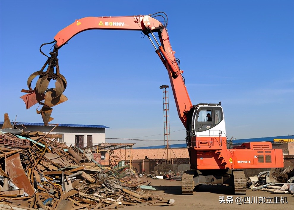 邦立重机抓料机,邦立履带式抓料机