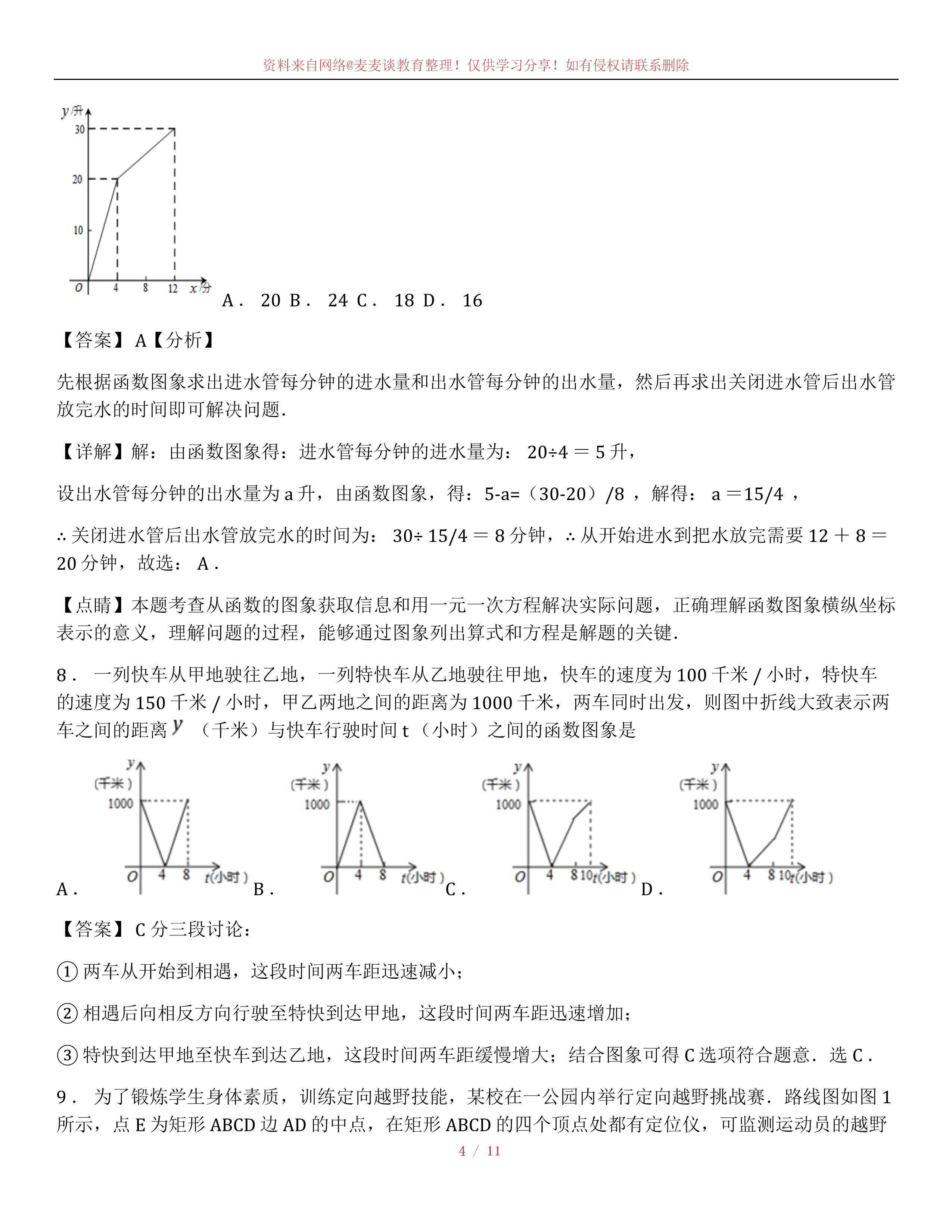 初中数学函数图像性质图片,初中数学定义新函数图像题讲解