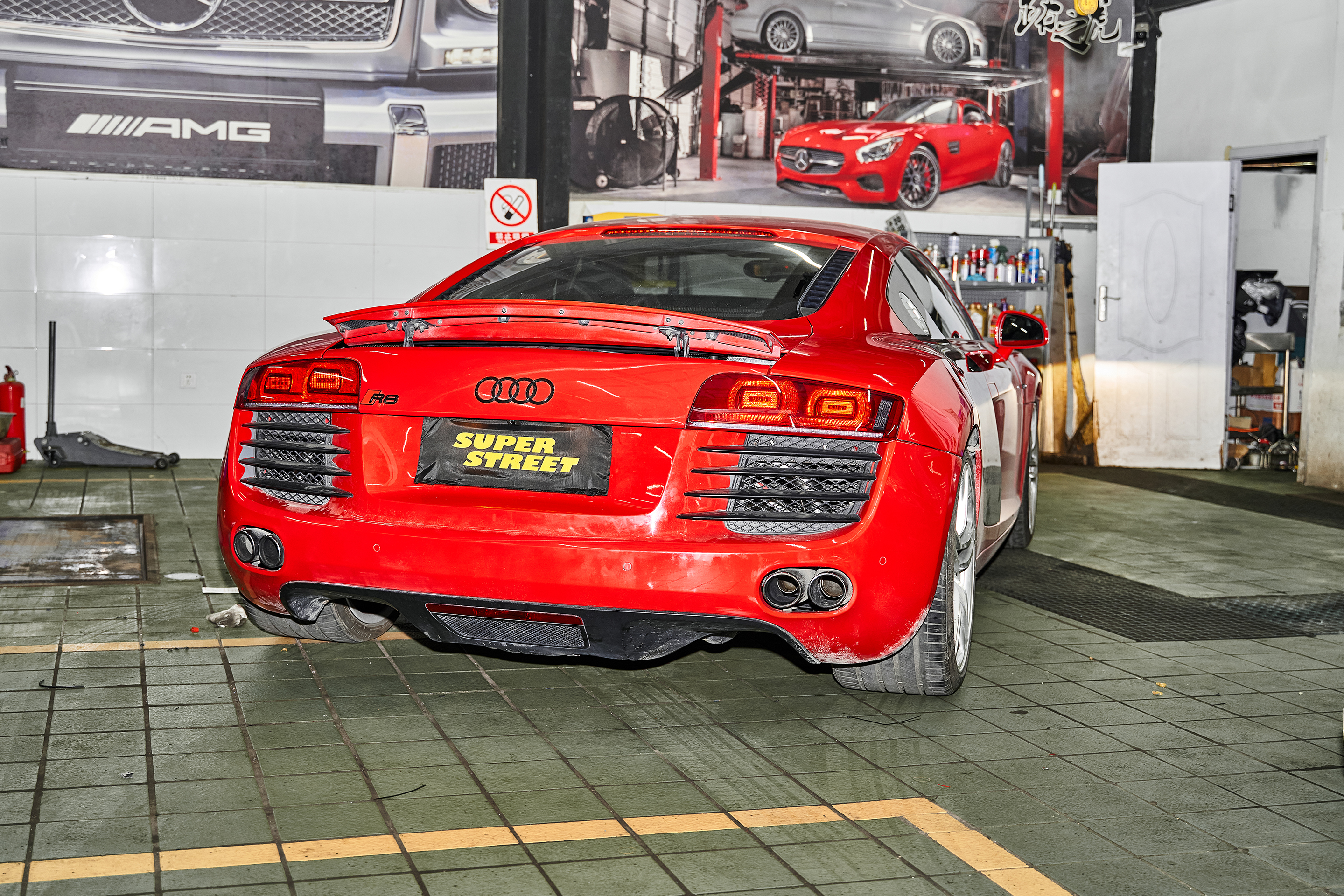 奥迪r8改装最佳效果,奥迪r8改全段排气声浪