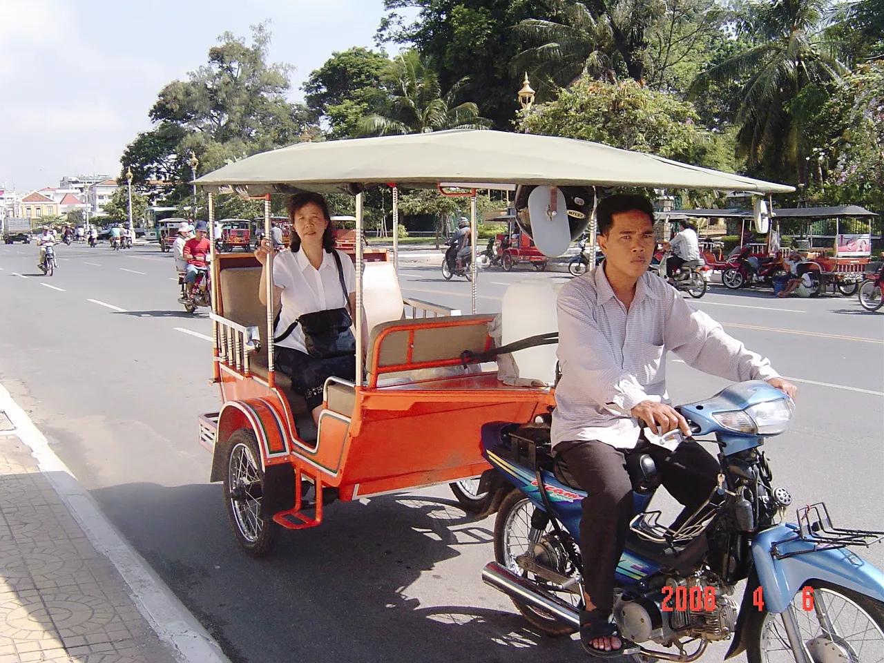 柬埔寨金边城中心,城市之美柬埔寨首都金边