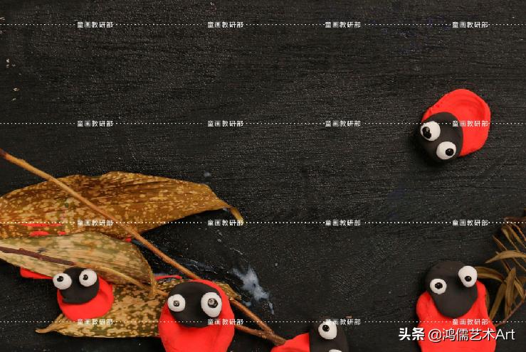 瓢虫历险记创意美术作品,七星瓢虫历险记教程