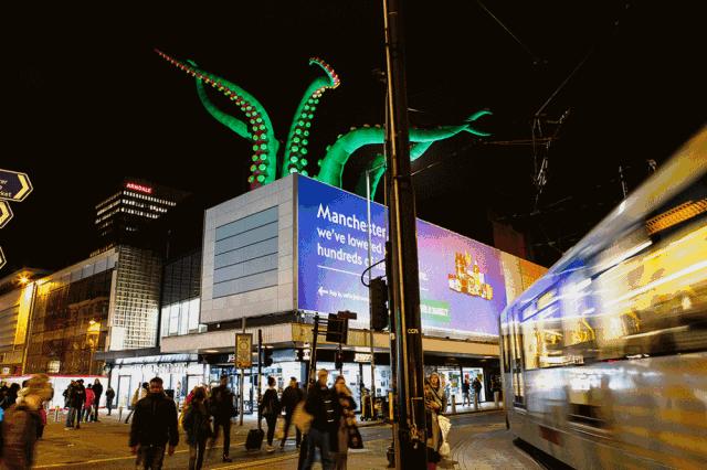 西安炫彩灯光节,西安鼓楼灯光展