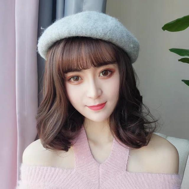 圆脸适合的中长发型梨花头内扣,适合圆脸的梨花头发型图片