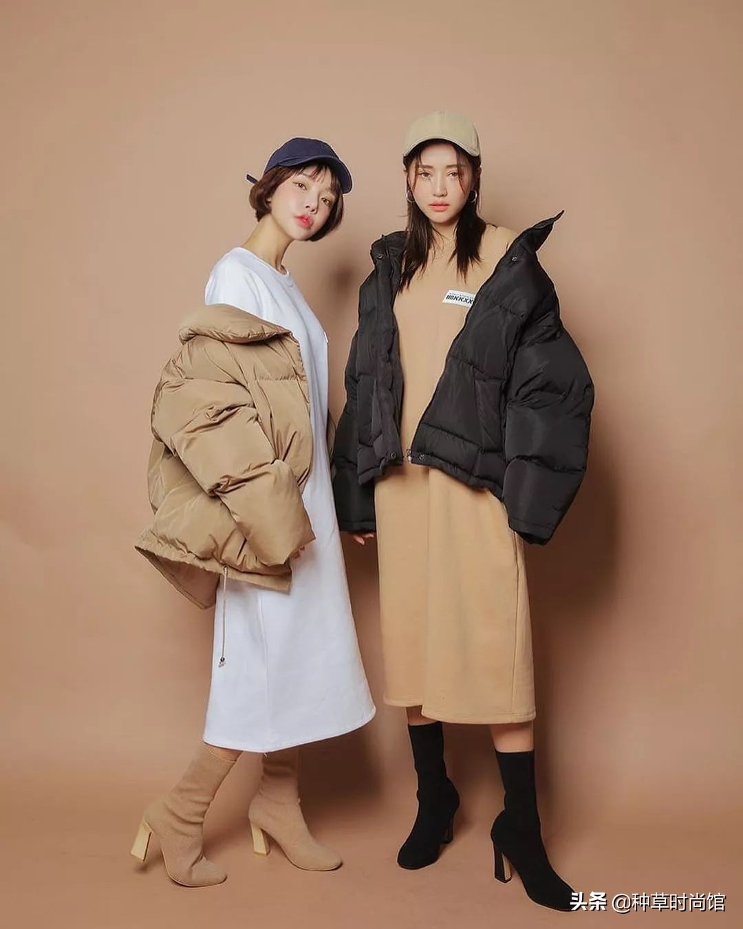 羽绒服裙子洋气,羽绒服裙子穿搭女高级感