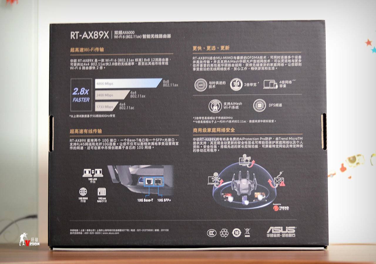搭载160MHz频宽,八爪鱼进化帝王蟹:华硕RT-AX89X抢先评测