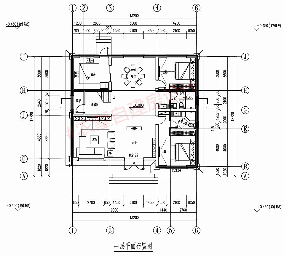 80平方带堂屋两层小别墅,167平米中式二层别墅