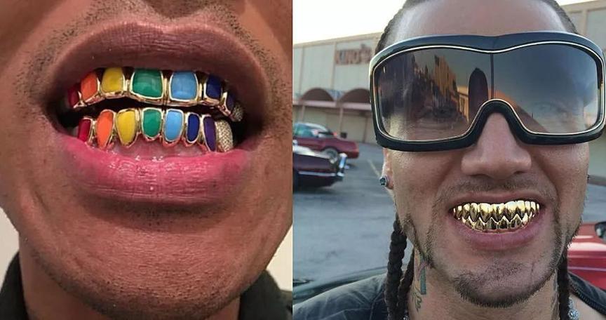 全球流行纹身,牙齿纹身图