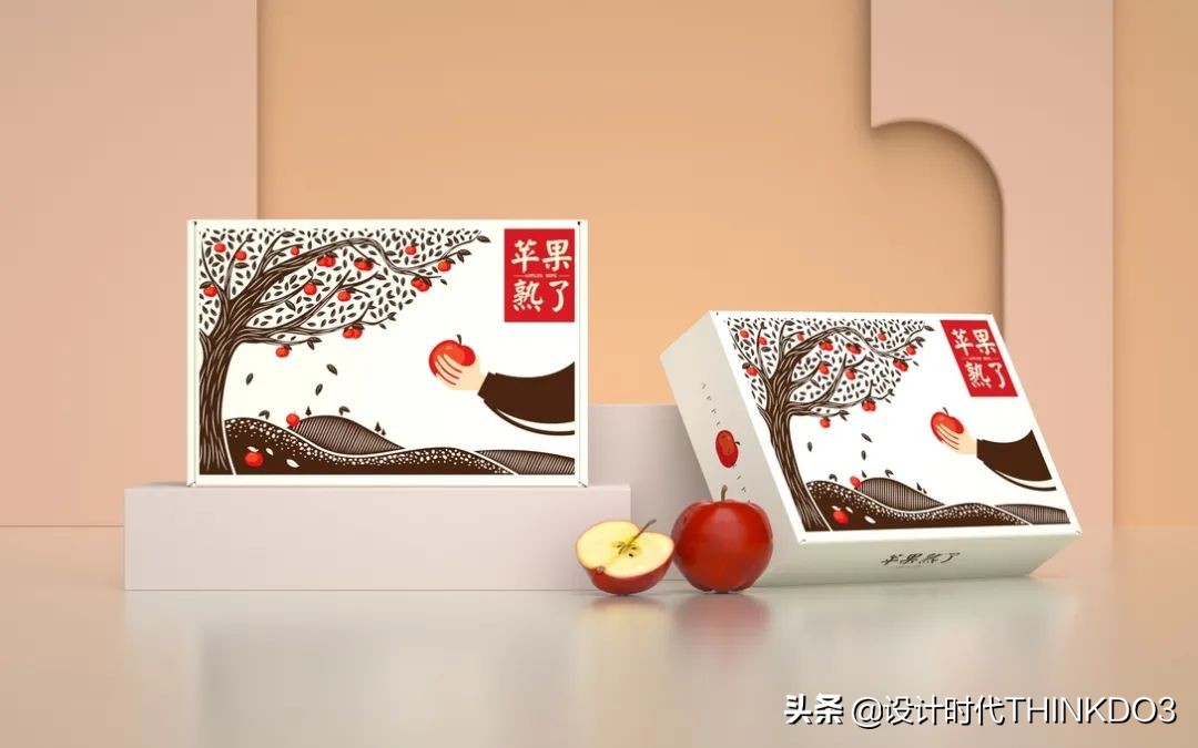 水果礼盒包装设计,水果创意包装礼盒设计