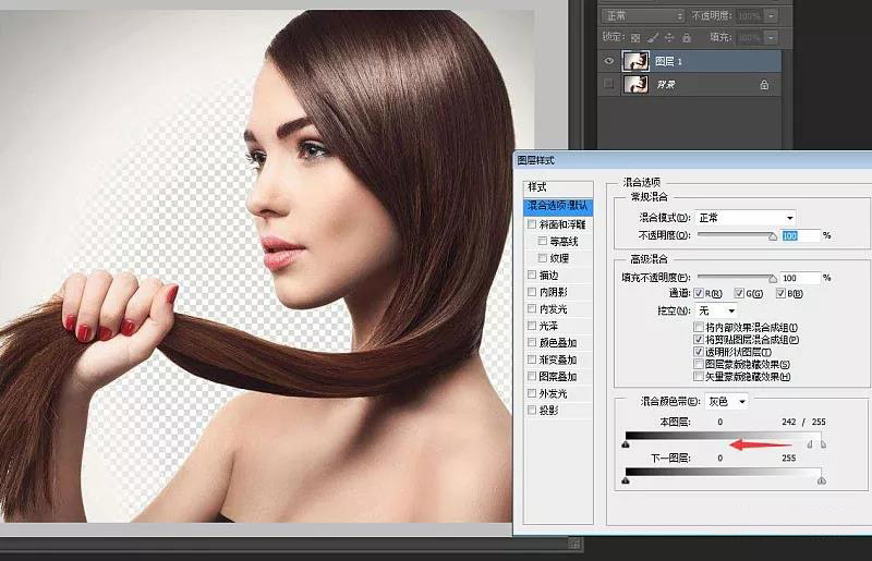 ps抠发丝详细教程,ps抠浅色发丝最好的技巧